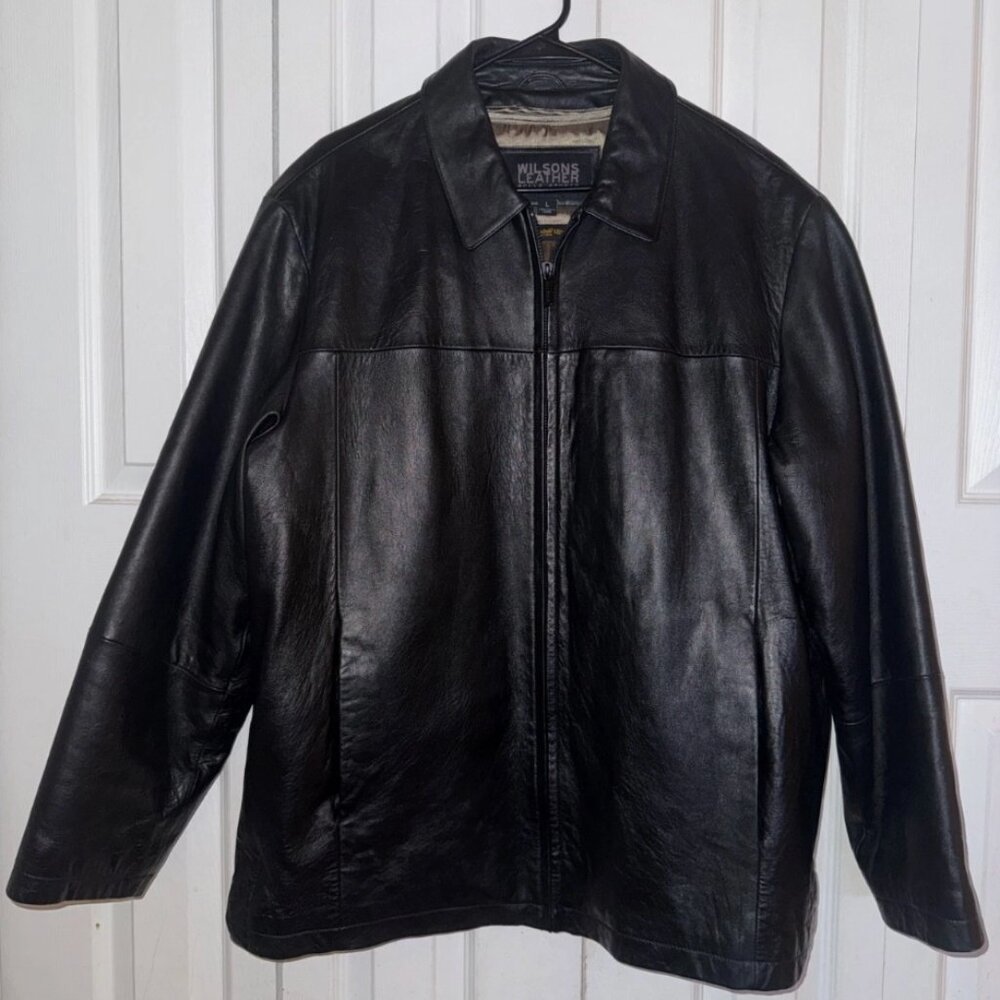 Wilsons Leather Pelle Studio Thinsulate Ultra Black Coat Men's Jacket